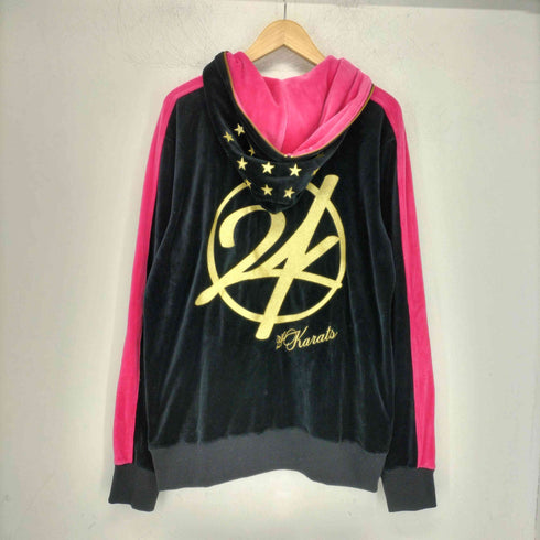 トゥエンティーフォーカラッツ 24karats ベロアパーカー ジャージセットアップ メンズ L