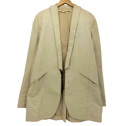 jantar mantar viator コットンリネン混 ボタンレスジャケット メンズ