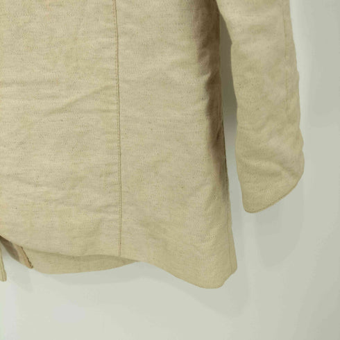 jantar mantar viator コットンリネン混 ボタンレスジャケット メンズ