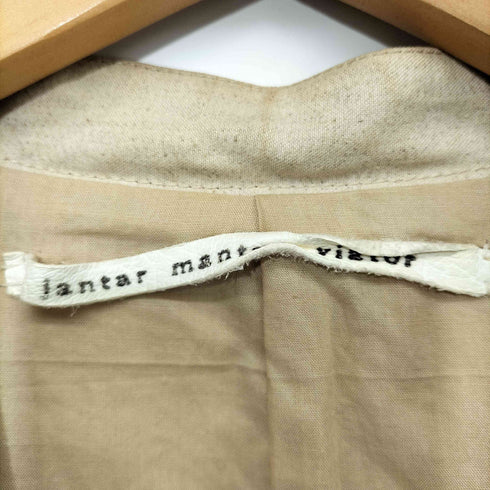 jantar mantar viator コットンリネン混 ボタンレスジャケット メンズ