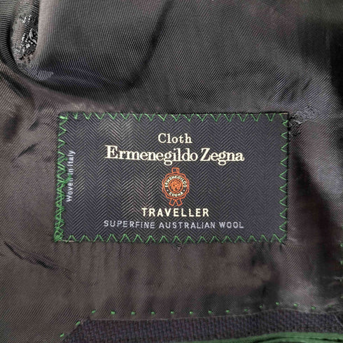 エルメネジルドゼニア Ermenegildo Zegna Janecostellazione社 シルク混テーラードジャケット メンズ 185