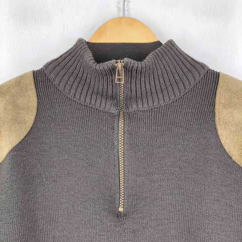 PEREGRINE ハーフジップショルダーエルボーパッチコマンドセーター メンズ import:L