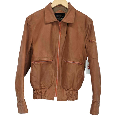 ジップアップレザージャケット レディース JPN:L