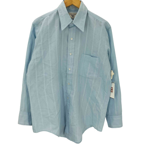 アロー ARROW 70S~80S KIRK KENT 襟芯 ポリコットン ストライプL/Sシャツ メンズ