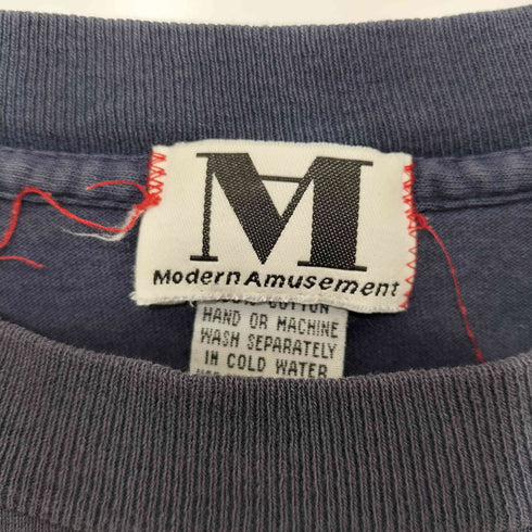 Modern Amusement 90S ロゴプリント ショートスリーブクルーネックTシャツ メンズ import:M