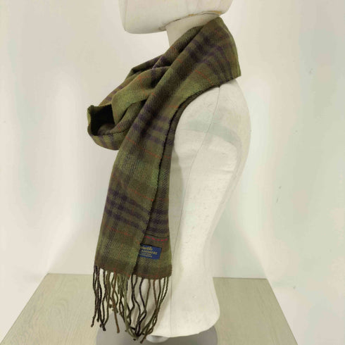 マドモアゼルノンノン mademoiselle NON NON PURE CASHMERE カシミヤチェックマフラー レディース