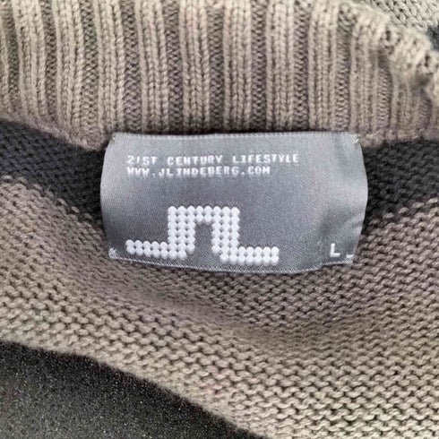J.LINDBERG ボーダーコットンニット メンズ JPN:L