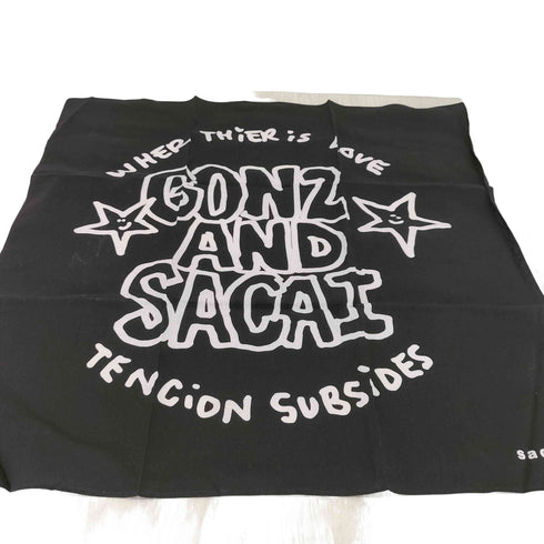 サカイ Sacai ONE LOVE プリント スカーフ レディース