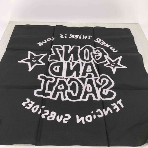 サカイ Sacai ONE LOVE プリント スカーフ レディース