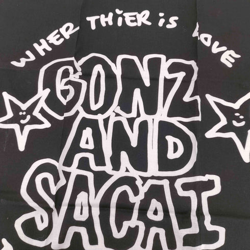サカイ Sacai ONE LOVE プリント スカーフ レディース