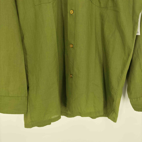 ペニーズタウンクラフト PENNEYS TOWNCRAFT 60-70s デカ襟 襟芯 両ポケ L/S シャツ メンズ import:M