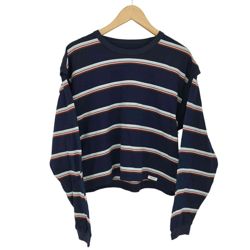 ジェーンスミス JANE SMITH COTTON MULTI BORDER LONG SLEEVE T-SHIRT レディース JPN:38
