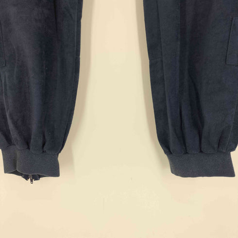 アディダスオリジナルス adidas Originals スリーストライプス トレフォイル ロゴ プリント 裾ジップ ベロア トラックパンツ ジャージ メンズ