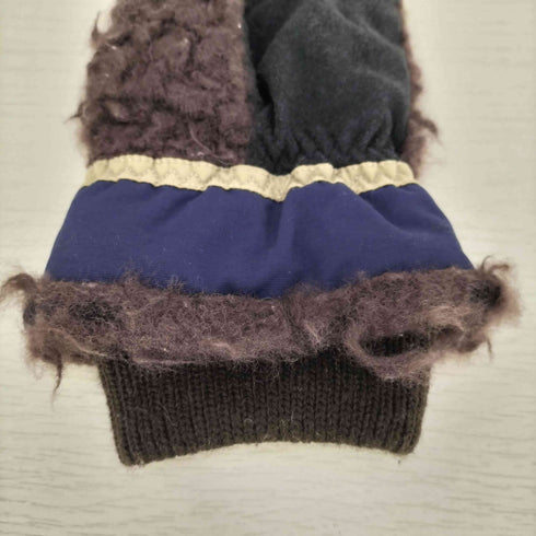 ELMER BY SWANY ロゴパッチ ボア 切替 手袋 メンズ JPN:S