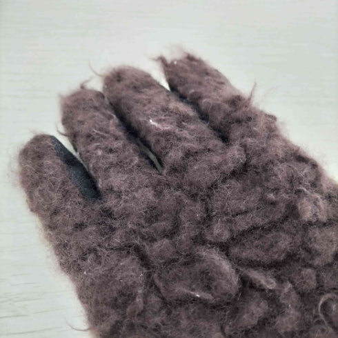 ELMER BY SWANY ロゴパッチ ボア 切替 手袋 メンズ JPN:S