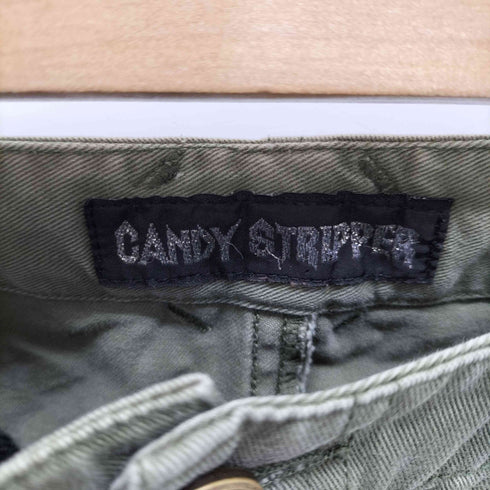 キャンディストリッパー Candy Stripper スカルワッペン スタッズハーフカーゴパンツ メンズ FREE