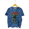 バンドプリント タイダイ染め クルーネックTシャツ メンズ import:L