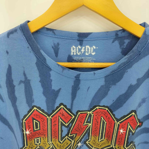 バンドプリント タイダイ染め クルーネックTシャツ メンズ import:L