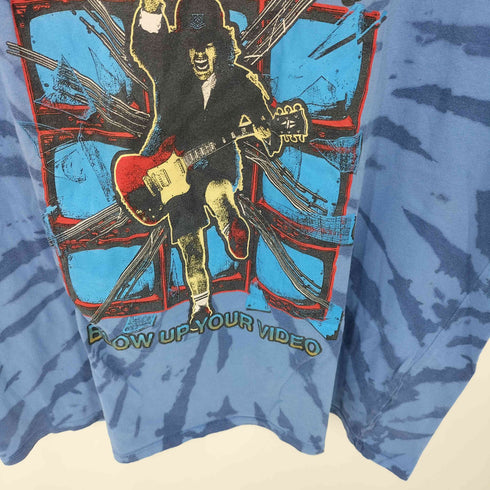バンドプリント タイダイ染め クルーネックTシャツ メンズ import:L