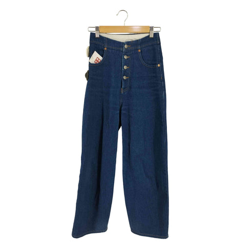 エムエムシックスメゾンマルジェラ MM6 Maison Margiela 22AW ボタンフライ キャロットジーンズ レディース 36