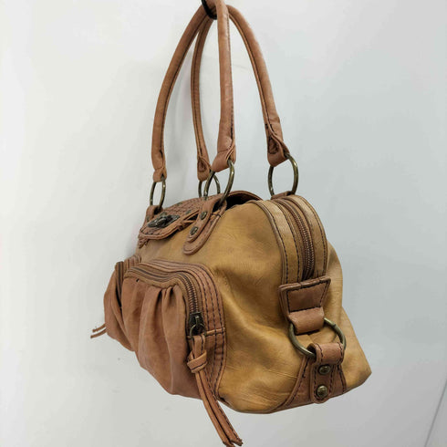 Y2K フェイクレザー ショルダーバッグ レディース