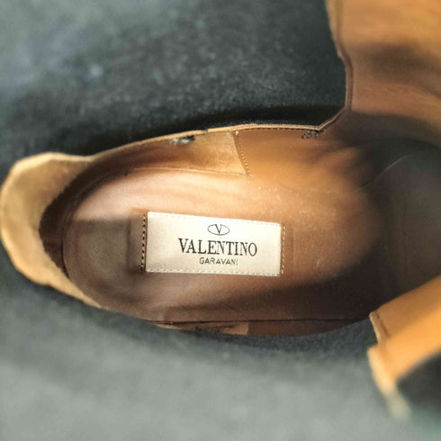 ヴァレンティノ Valentino ロックスタッズ グレインカーフスキン アンクルブーツ レディース 36 1/2