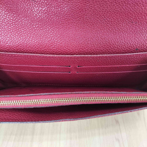 ルイヴィトン LOUIS VUITTON ポルトフォイユ キュリユーズ モノグラムアンプラント 二つ折り長財布 レディース