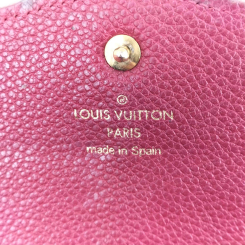 ルイヴィトン LOUIS VUITTON ポルトフォイユ キュリユーズ モノグラムアンプラント 二つ折り長財布 レディース