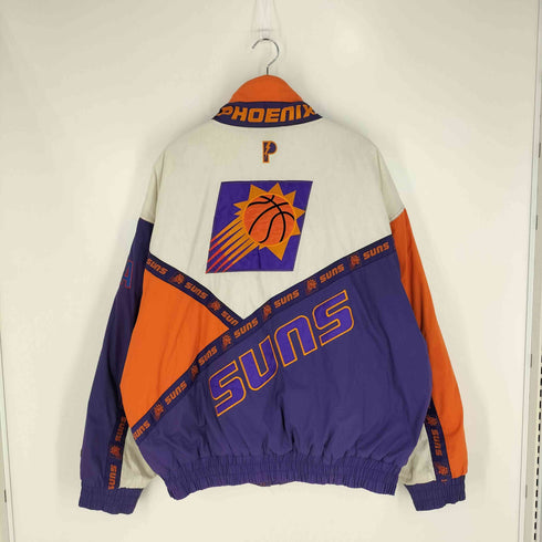 プロレイヤー PRO LAYER バスケットボールチームロゴ刺繍 裏地プリント マルチパターン 中綿ジャケット NBA メンズ import:XXL