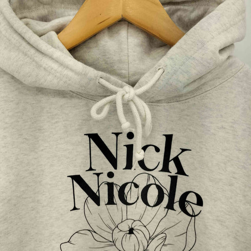 NICK NICOLE フラワープリント プルオーバーパーカー casual レディース