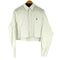 ラルフローレン RALPH LAUREN パール調ボタンクロップド L/S シャツ レディース import:XL