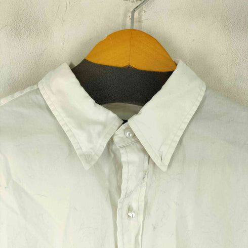 ラルフローレン RALPH LAUREN パール調ボタンクロップド L/S シャツ レディース import:XL