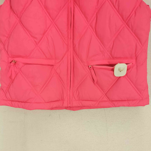 ギャップ Gap 00S OLD 裏起毛 キルティング ダウンベスト レディース import:L