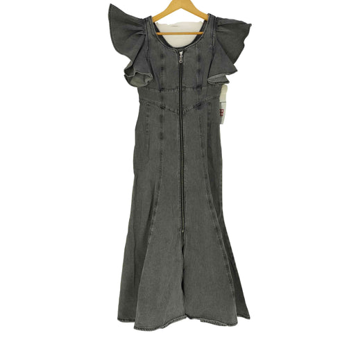 リエンダ rienda 【ヒロインワンピ】フリルスリーブマーメイドワンピース レディース JPN:M