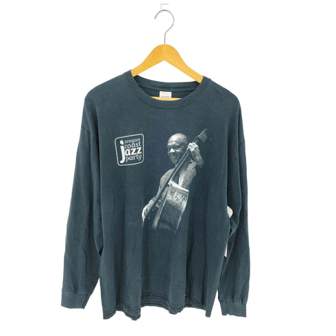 ギルダン GILDAN JAZZ アーティストプリント クルーネック ロングスリーブTシャツ メンズ import:XL