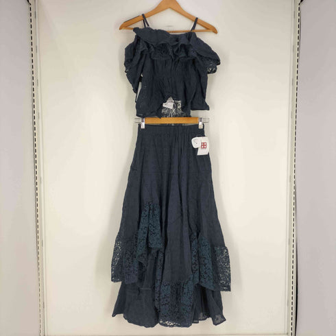 ワンアフターアナザーナイスクラップ one after another NICE CLAUP オフショルブラウスSETワンピース レディース FREE