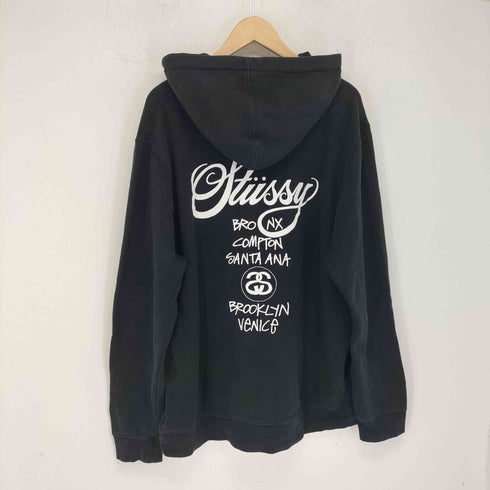 ステューシー Stussy World Tour Hoodie ワールドツアー プルオーバーパーカー メンズ JPN:XL