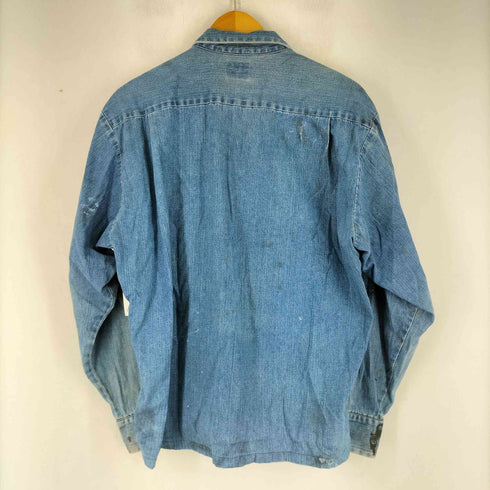 ベンデイビス BEN DAVIS 80-90S デニムカバーオールシャツ メンズ import:L