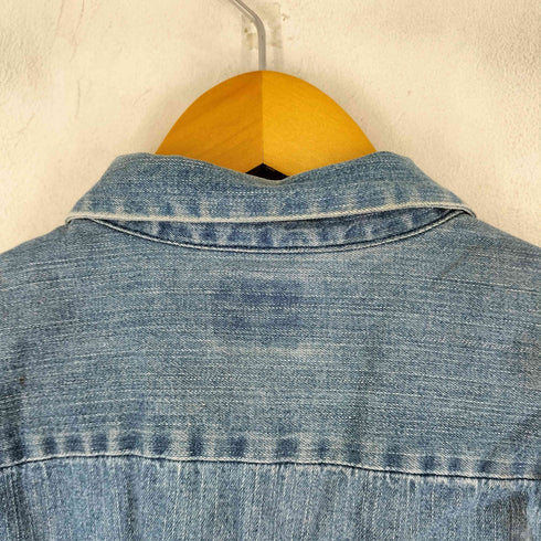 ベンデイビス BEN DAVIS 80-90S デニムカバーオールシャツ メンズ import:L