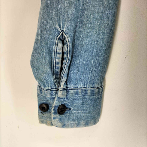 ベンデイビス BEN DAVIS 80-90S デニムカバーオールシャツ メンズ import:L