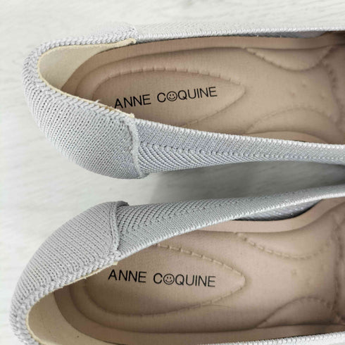 アンコキーヌ anne coquine ラメニット パンプス レディース JPN:23