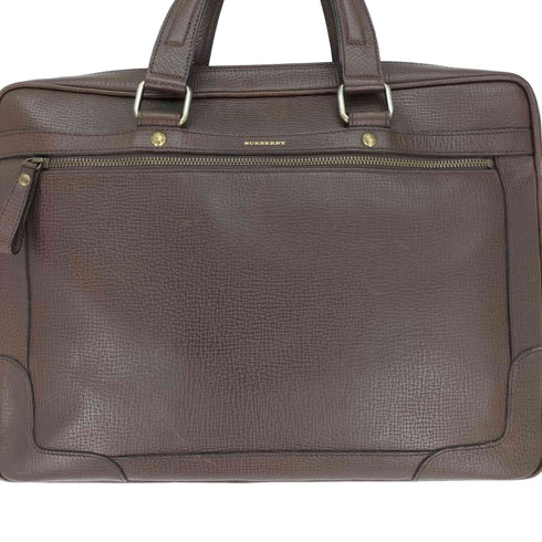 バーバリー BURBERRY ロゴ刻印 裏地ロゴ レザー ビジネス バック メンズ