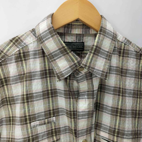 タラスブルバ TARAS BOULBA コンシールジップポケット マドラスチェック L/S シャツ メンズ import:L