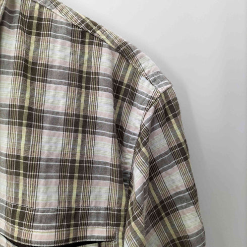 タラスブルバ TARAS BOULBA コンシールジップポケット マドラスチェック L/S シャツ メンズ import:L