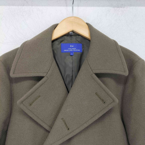 グリーンレーベルリラクシング GREEN LABEL RELAXING ELAN W/CA カシミヤ混 Pコート メンズ US:36