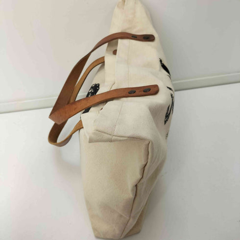 WILL LEATHER GOODS ステンシル プリント キャンバス トート バッグ メンズ