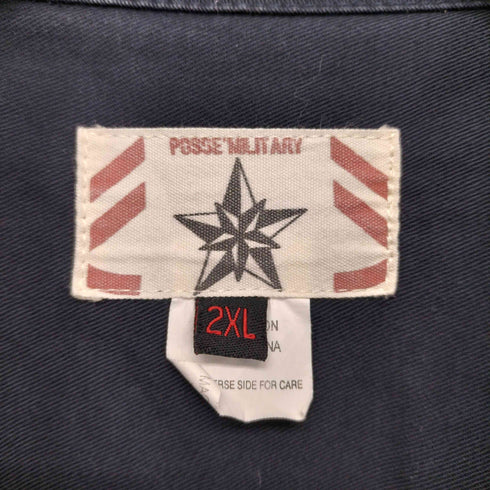 POSSE MILITARY COMBAT ワッペン 半袖 ミリタリーシャツ メンズ 2XL