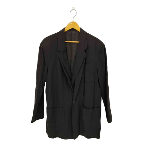 イッセイミヤケメン ISSEY MIYAKE MEN 80s 86年製 筆タグ ウールレーヨン レイヤード テーラードジャケット メンズ JPN:M