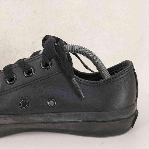 コンバースオールスター CONVERSE ALLSTAR OX BLACK MONOCHROME レザーローカットスニーカー メンズ JPN:24.5