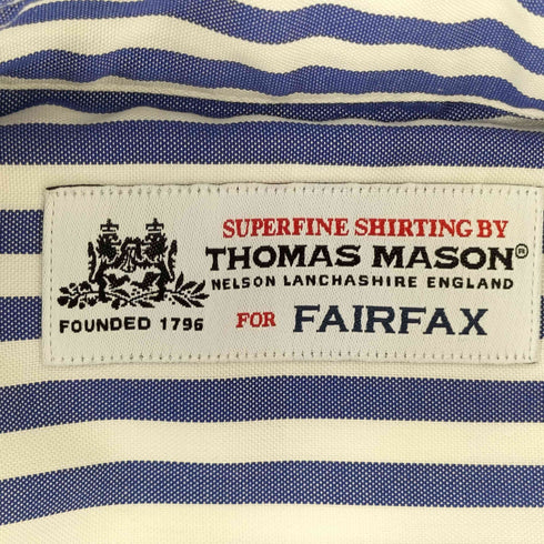 トーマスメイソンフォーフェアファクス THOMAS MASON for FAIRFAX L/S BD ストライプ シャツ メンズ 17/43